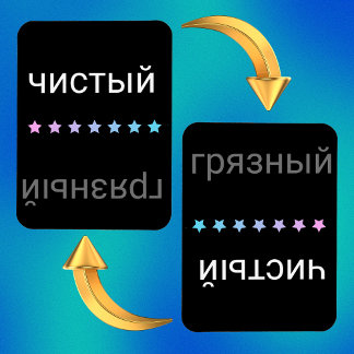 ロシアの食洗機クリーンとダーティ マグネット
