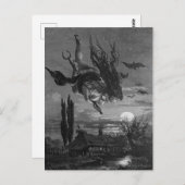 ロシアの魔女：ロシアの絵 ポストカード (正面/裏面)