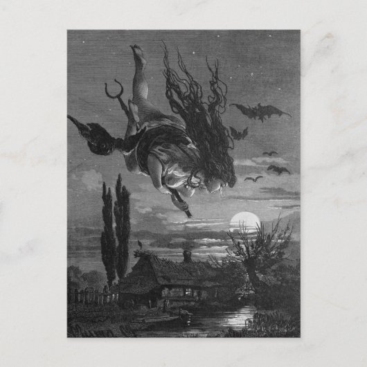 ロシアの魔女：ロシアの絵 ポストカード (正面)