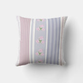 ロシアの,ストライプのパッチワーク クッション (裏面)