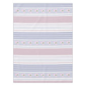 ロシアの,ストライプのパッチワーク テーブルクロス (正面)