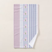 ロシアの,ストライプのパッチワーク バスタオルセット (ハンドタオル)