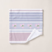 ロシアの,ストライプのパッチワーク バスタオルセット (ウォッシュタオル)