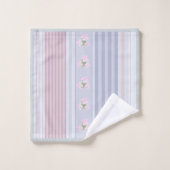 ロシアの,ストライプのパッチワーク バスタオルセット (ウォッシュタオル)