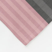 ロシアの,ストライプのパッチワーク フリースブランケット (角)