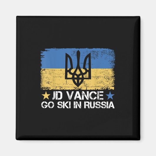 ロシアのJd Vance Goスキーおもしろいことわざ_トランプ2 マグネット (正面)