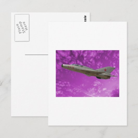 ロシアのMIG ポストカード (正面/裏面)