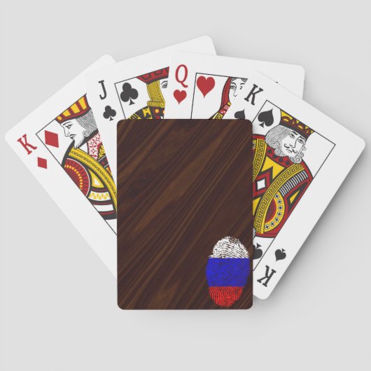 ロシアのtouch指紋フラグ トランプ (裏面)