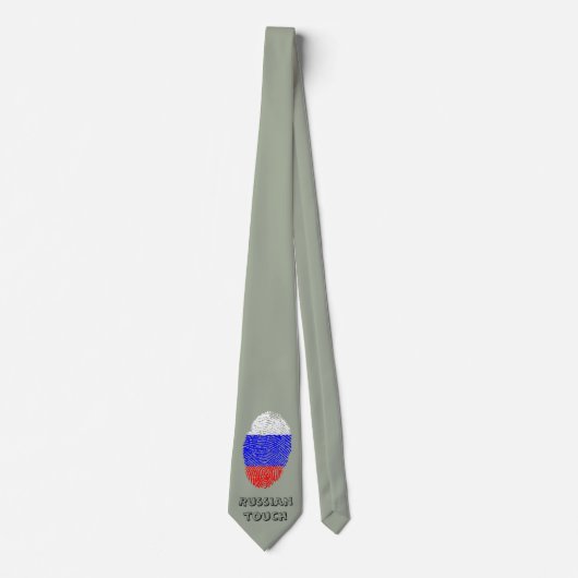 ロシアのtouch指紋フラグ ネクタイ (正面)