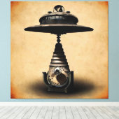 ロシアのUFO キャンバスプリント (インサイチュ (ウッドフロア))