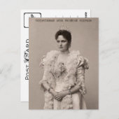 ロシアはがきの皇后ツァリーナ・アレクサンドラ ポストカード (正面/裏面)