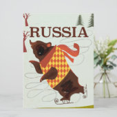 ロシアはヴィンテージ旅行のポスターを持っている (スタンド正面)