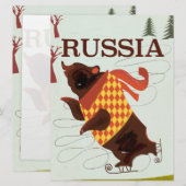 ロシアはヴィンテージ旅行のポスターを持っている (正面/裏面)