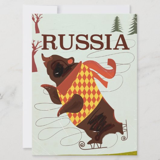 ロシアはヴィンテージ旅行のポスターを持っている (正面)