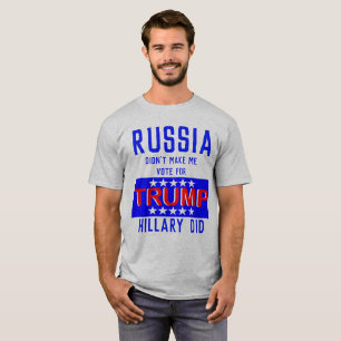 ロシアは私を切札ヒラリーのために投票させます Tシャツ