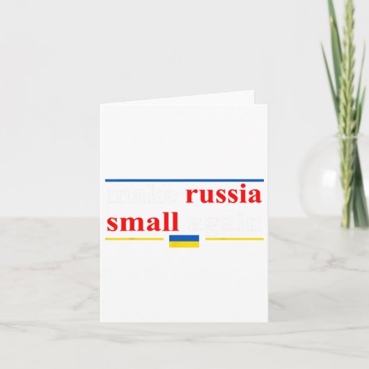 ロシアをもう一度小さく面白くしよう レトロ カード (正面)