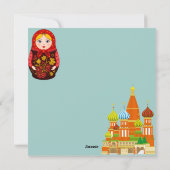 ロシアをテーマにしたノートカード シーズンカード (裏面)