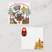 ロシアをテーマ ノートカード (正面/裏面)