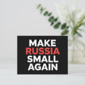ロシアを再び小さくし、ロシアを小さくする ポストカード (スタンド正面)