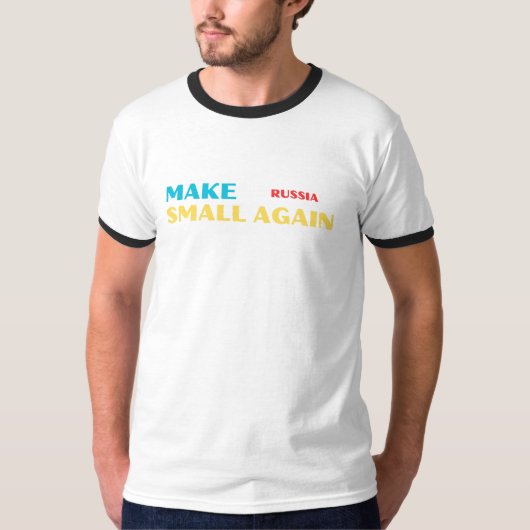 ロシアを再び小さくする – 風刺はっきりした的声明 Tシャツ (正面)