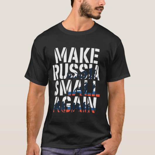 ロシアを再び小さく 2 Tシャツ (正面)