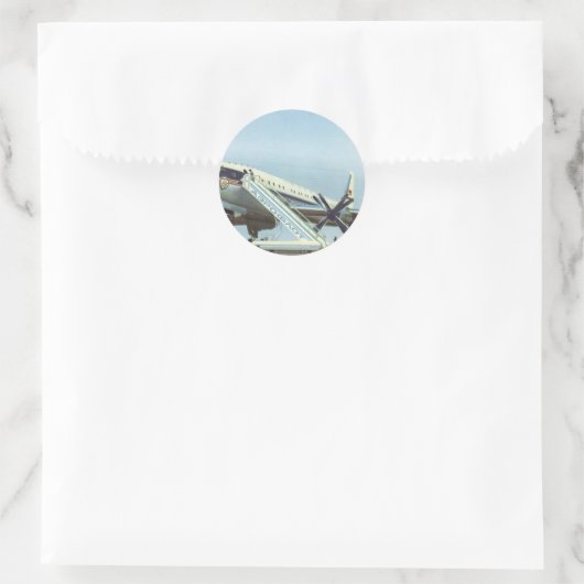 ロシアアエロフロートTU 114エアライナー ラウンドシール (バッグ)