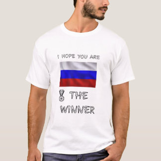 ロシアチーム国旗スポーツ応援ワールドゲームファン Tシャツ