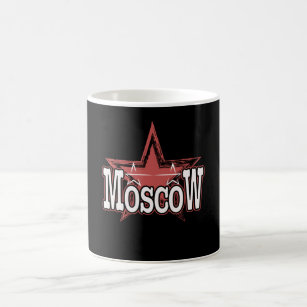 ロシアモスクワフォント（星付き） コーヒーマグカップ