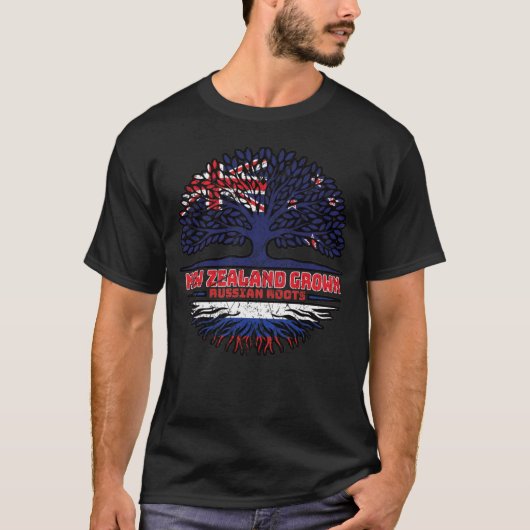 ロシアロシアのニュージーランドツリールート Tシャツ (正面)