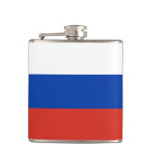 ロシアロシアの国旗と旅行ファッション/スポーツファン フラスク (正面)