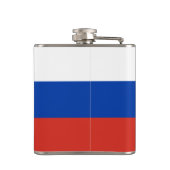 ロシアロシアの国旗と旅行ファッション/スポーツファン フラスク (裏面)