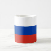 ロシアロシアの国旗 コーヒーマグカップ (中央)