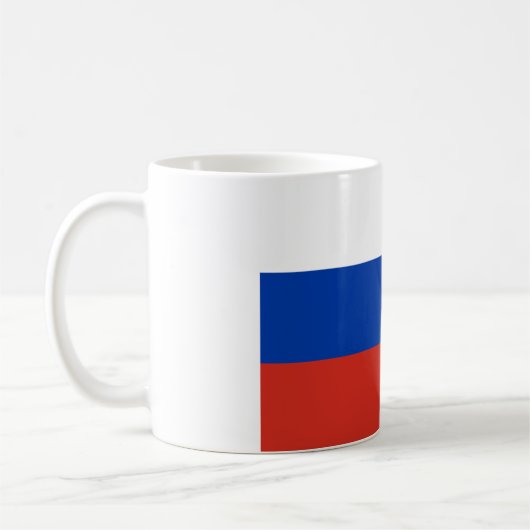 ロシアロシアの国旗 コーヒーマグカップ (左)
