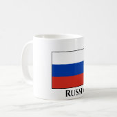 ロシアロシアの国旗 コーヒーマグカップ (正面左)
