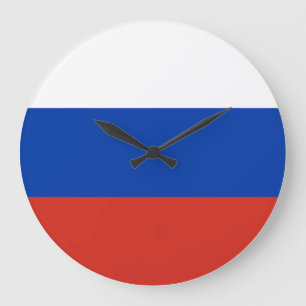 ロシアロシアの国旗 ラージ壁時計