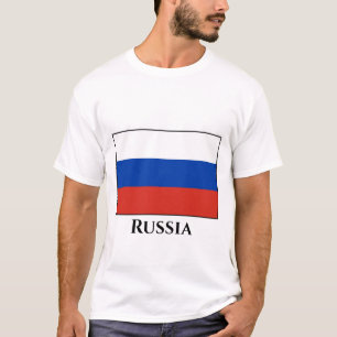ロシアロシアの国旗 Tシャツ