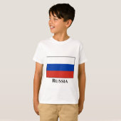 ロシアロシアの国旗 Tシャツ (正面フル)
