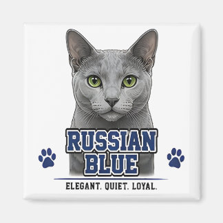 🐾 ロシアンブルーが大好き 🐾 マグネット