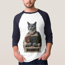 ロシアンブルーとアリストテレスの猫 Tシャツ
