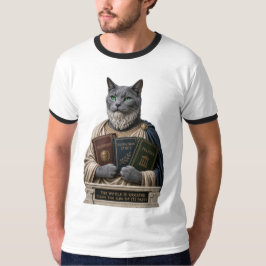 ロシアンブルーとアリストテレスの猫 Tシャツ