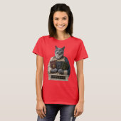 ロシアンブルーとアリストテレスの猫 Tシャツ (正面フル)