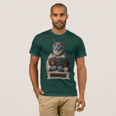 ロシアンブルーとアリストテレスの猫 Tシャツ (正面フル)