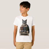 ロシアンブルーとアリストテレスの猫 Tシャツ (正面フル)