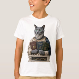 ロシアンブルーとアリストテレスの猫 Tシャツ