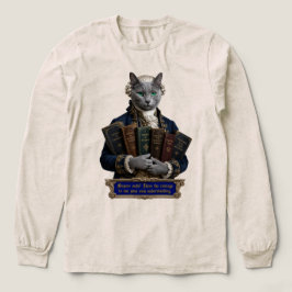 ロシアンブルーのイマニュエル・カント猫 トライブレンドＴシャツ