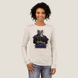 ロシアンブルーのイマニュエル・カント猫 トライブレンドTシャツ