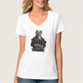 ロシアンブルーのイマニュエル・カント猫 Tシャツ