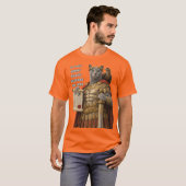 ロシアンブルーのカエサル猫 Tシャツ (正面フル)