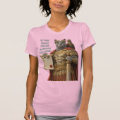 ロシアンブルーのカエサル猫 Tシャツ (正面)