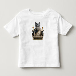 ロシアンブルーのソクラテス猫 トドラーTシャツ